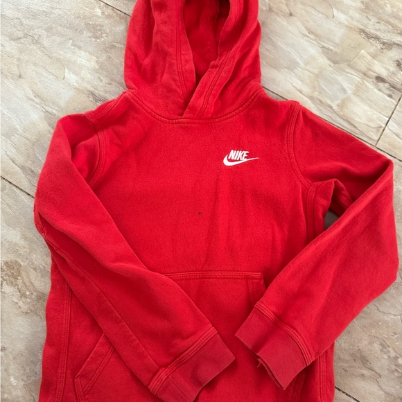 Kids Nike Pullover Hoodie - Red, Small - Picture 1 of 3